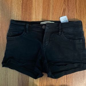 Black Hollister jean shorts